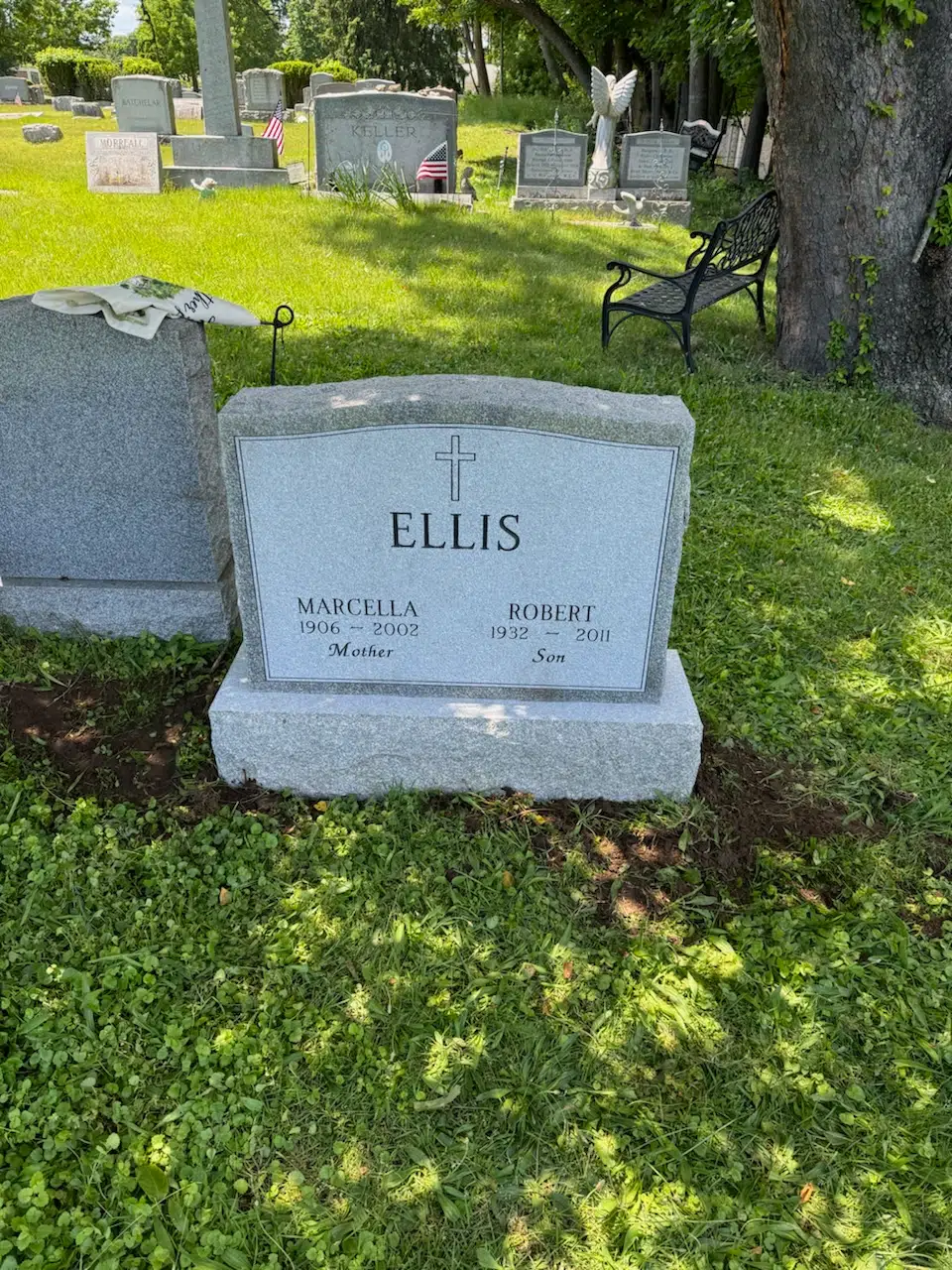 Granite Companion / Double Flat Headstone hand-carved by Couple Marker Guide in NJ — image 4